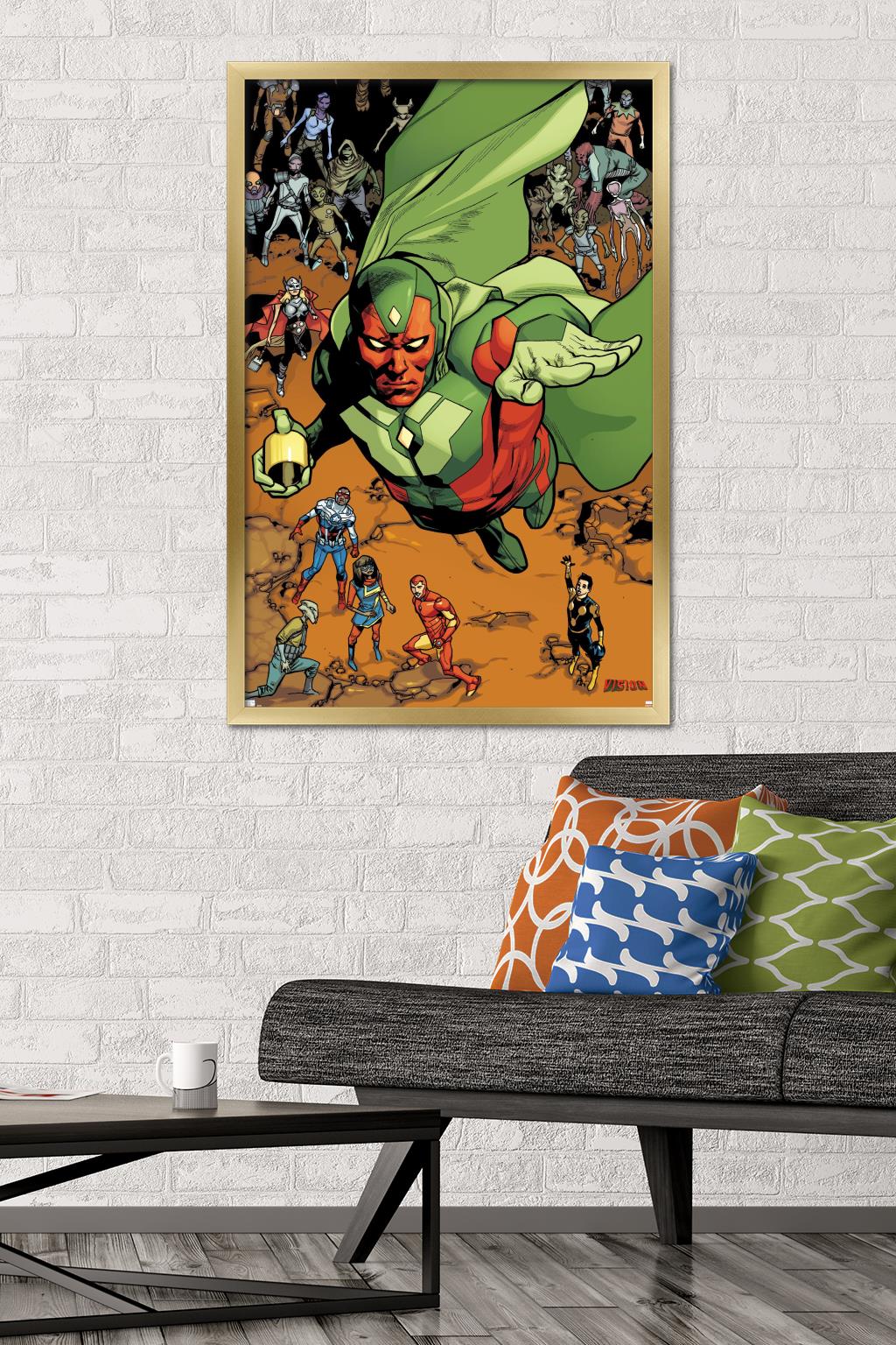 Marvel Comics - Vision - All-New, All-Different Avengers #12 Wall Poster, 22.375" x 34", Framed
