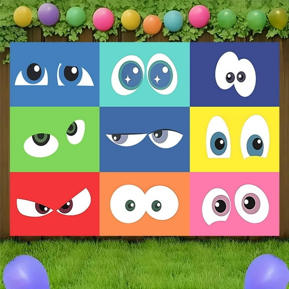 Inside Birthday Banner Out Backdrop Inside Birthday Party Decorations Cake Table Banner (3x5ft)