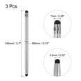 thumbnail image 2 of 3uds Óptica Punta Lápices Unique Bargains Punta Lápiz Táctil Pantallas Capacitiva Universal Plata, 2 of 7