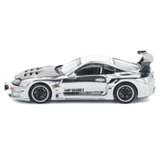 Toyota Supra Top Secret GT300 RHD (Right Hand Drive) Silver Chrome 1/64 Die Cast Model Car by Pop Race