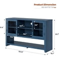 thumbnail image 2 of Buffet Bahut avec 2 Portes en Verre et 3 Tablettes, Armoire de Rangement pour Bar à Café, Design Moderne pour Salon, Entrée et Salle à Manger, 2 of 8