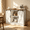 White, variant on Catrimown Farmhouse Coffee Bar Cabinet , 42”  Buffet Sideboard Cabinet with Sliding Door, Sideboard Storage Cabinet, White