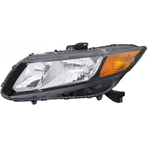 Left Headlight Assembly - Compatible with 2012 Honda Civic