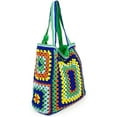 thumbnail image 4 of Knitted Shouder Bags for Women Crochet Handbag Colorful Summer Totes Oversized Hobo Bag Woven Top Handle Purse, 4 of 7