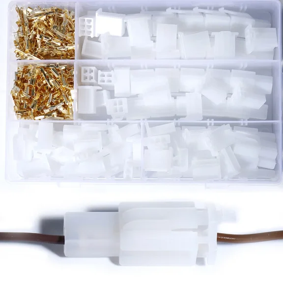 Fyna -380Pcs 2.8Mm 2/3/4/6-Pin Car Electrical Wire Cable Connector Terminal Plug Kit