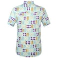 thumbnail image 2 of SSLR Mens Hawaiian Shirts Casual Button Down Shirts 100% Cotton Short Sleeve Tropical Shirts, 2 of 8