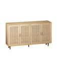 thumbnail image 5 of 62.20"Elegant and Functional 4-Door Rattan Decorative Storage Cabinet,for Bedroom,Living Room,Office,Easy Assembly, 5 of 7