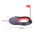 thumbnail image 3 of Ruining Ayuda para Golf con Bandera y Copa para hoyo de Golf, Mini Copa para Putt de Golf para Interiores, Taza para Putt para Golf en Interiores para la(20.00 * 17.50 * 5.00cm Artículos Deportivos Octpeak No, 3 of 7