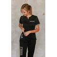 thumbnail image 2 of Women's scrub pants, Western, Drawstring, Workwear, Uniform, Scrub Sets, Spurrin' Scrubs-Black Aztec Pants, 2 of 3