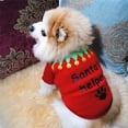 thumbnail image 5 of DroolingDog Pet Dog Christmas Shirts Elf Costume Puppy Tshirt for Small Dogs, Green Red, 1PCS, 5 of 5