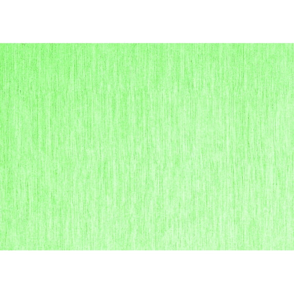 Ahgly Company Indoor Rectangle Solid Green Modern Area Rugs, 5' x 7'