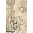 thumbnail image 2 of Mauro Soderini 13x18 Gold Ornate Wood Frame and Double Matted Museum Art Print Titled - Drawing for a Frontispiece (1704-39), 2 of 4