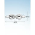 thumbnail image 5 of JewelersClub 0.925 Sterling Silver Infinity Friendship Ring for Women | Personalized Now & Forever Eternity Knot Symbol Band, 5 of 5