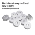 thumbnail image 3 of Bewildely Pack of 20 Electric Sewing Machine Sew Alloy Portable Spare Bobbins Craft Aluminium Parts DIY  Home Spools Salon  for Tailor Type3, 3 of 6