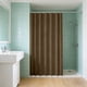 thumbnail image 5 of Cortina de ducha de color sólido 70,87 x 70,87 in – Mampara de baño de poliéster grueso impermeable, 12 ganchos incluidos, negro amarillo café verde azul púrpura, 5 of 6