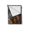 thumbnail image 2 of Thunder Soft Flannel Fleece Throw Blanket, Weather Themed Composition with Clouds with Bolts Pastoral Arrangement Print, Cozy Plush for Indoor and Outdoor Use, 50" x 70", Multicolor, by Ambesonne, 2 of 6