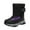 Black, variant on CHENge Girls Boots Size 5,Girls Winter Boots Outdoor Snow Boots Non Insulated Cold Weather Footwear For Children(Black)