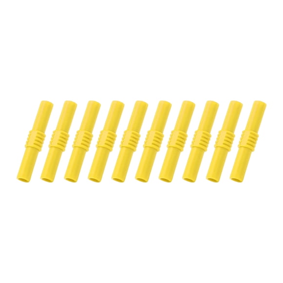 10pcs 4mm Insulated Banana Couplers Female to Female Extension Banana Plug Electronics Cable Connectors