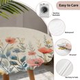 thumbnail image 3 of Spring Floral Round Tablecloth for 55-60 Inch Tables,Fitted Table Cover with Elastic Edge,Watercolor Elegant Summer Botanical Rustic Waterproof Outdoor Table Cloth Protector for Patio Garden Dinner, 3 of 9