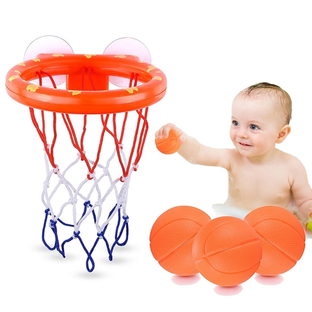 Aro de baloncesto para baño BAIVYLE con ventosa con 3 bolas de 1 a 8 años
