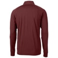 thumbnail image 3 of Men's Cutter & Buck Burgundy Southern Illinois Salukis Adapt Eco Knit Stretch Recycled Quarter-Zip Pullover Top, 3 of 3