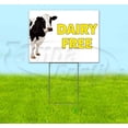 thumbnail image 1 of Dairy Free (18" x 24") Yard Sign, Includes Metal Step Stake, 1 of 6