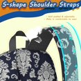 thumbnail image 5 of Paisley and Damask Black Pattern 17" Waterproof Oxford School Backpacks for Teens, S-Shape Padded Straps, for School, Travel, Hiking, Camping, 5 of 5