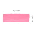 thumbnail image 4 of Unique Bargains 1 Pc Comfortable Headband Solid Wide Headband for Sport Pink, 4 of 6