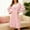 #2Pink, variant on Byworldtasic Winter Lace Flannel Nightdress for Women Thickened Warm Long Sleeve Midi Nightdress