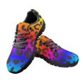 thumbnail image 1 of Doginthehole - Zapatos transpirables para mujer, zapatillas planas informales con estampado de huella de perro, cómodas para correr al aire libre, 1 of 6