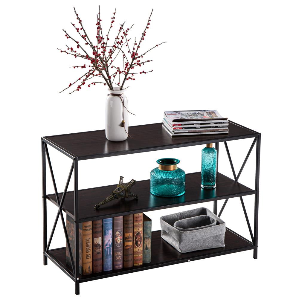 Zimtown Console Table,3-Tier Wood Long Sofa Table with ...