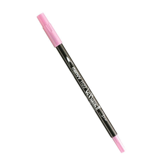 Uchida Marvy Extra Fine Tip Le Plume II Double Ender Marker Pen Art Supplies, Orchid