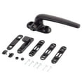 thumbnail image 2 of Universal Casement Locking Handle, Aluminum Alloy, Window Hardware handle for door with Lock Handle Window Handles for Double Glazing Door Right Black, 2 of 8