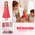thumbnail image 2 of Clearance! 32 Barbi Doll Accessories=10 Pcs Doll Clothes Dress+4 Glasses+6 Necklace+2 Handbag+10 Pairs Shoes For Barbie Doll, 2 of 5