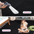 thumbnail image 5 of SAFAVIEH Braided Rishika Solid Machine Washable Reversible Area Rug, Black, 4' x 4' Square, 5 of 18