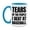 White/Light Blue, variant on Funny Baseball Mug - "Tears Of The People I Beat At Baseball" - 11Oz Or 15Oz Ceramic Coffee Cup