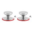 thumbnail image 1 of Transemion 2 Pcs Couvercle Rond Résistant à la Chaleur et Difficile à Abîmer Mains Isolées Plat (Rouge) Grande Taille, 1 of 6