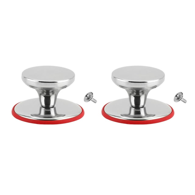 kurtrusly 2pack/lot Comfortable Grip Kitchenware Accessories For Round Lid Cap Flat (red) large size
