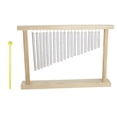 thumbnail image 1 of 20-Tone Table Bar Chimes 20 Bars Single-row Musical Percussion Instrument With Wood Stand Stick, 1 of 7