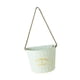 thumbnail image 2 of Maceta colgante de cubo semicírculo para decoración interior y exterior resistente, 2 of 8