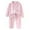 Light Pink, variant on REDARER Girls Thermal Pajama Set Double Velvet 2 Piece, Soft Lapel Collar Homewear for Toddlers Kids Winter,5-6 Years