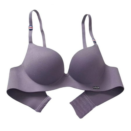 

Clearance! Sexy Bras for Women French British Ice Silk Bra Push Up Lingerie Seamless Bra Bralette Wire Free Brassiere Female Underwear Dark gray 80AB/36AB