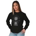 thumbnail image 4 of Hourglass Hands Crystal Ball Celestial Women Plus Size Long Sleeve Graphic Tee Brisco Brands 2X, 4 of 5