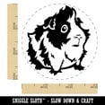 thumbnail image 2 of Cute and Hairy Abyssinian Guinea Pig Self-Inking Rubber Stamp Ink Stamper - Black Ink - Small 3/4 Inch, 2 of 7