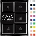 AISENIN 60*80inch Personalized Photo Blanket Fathers Day Birthday Gifts