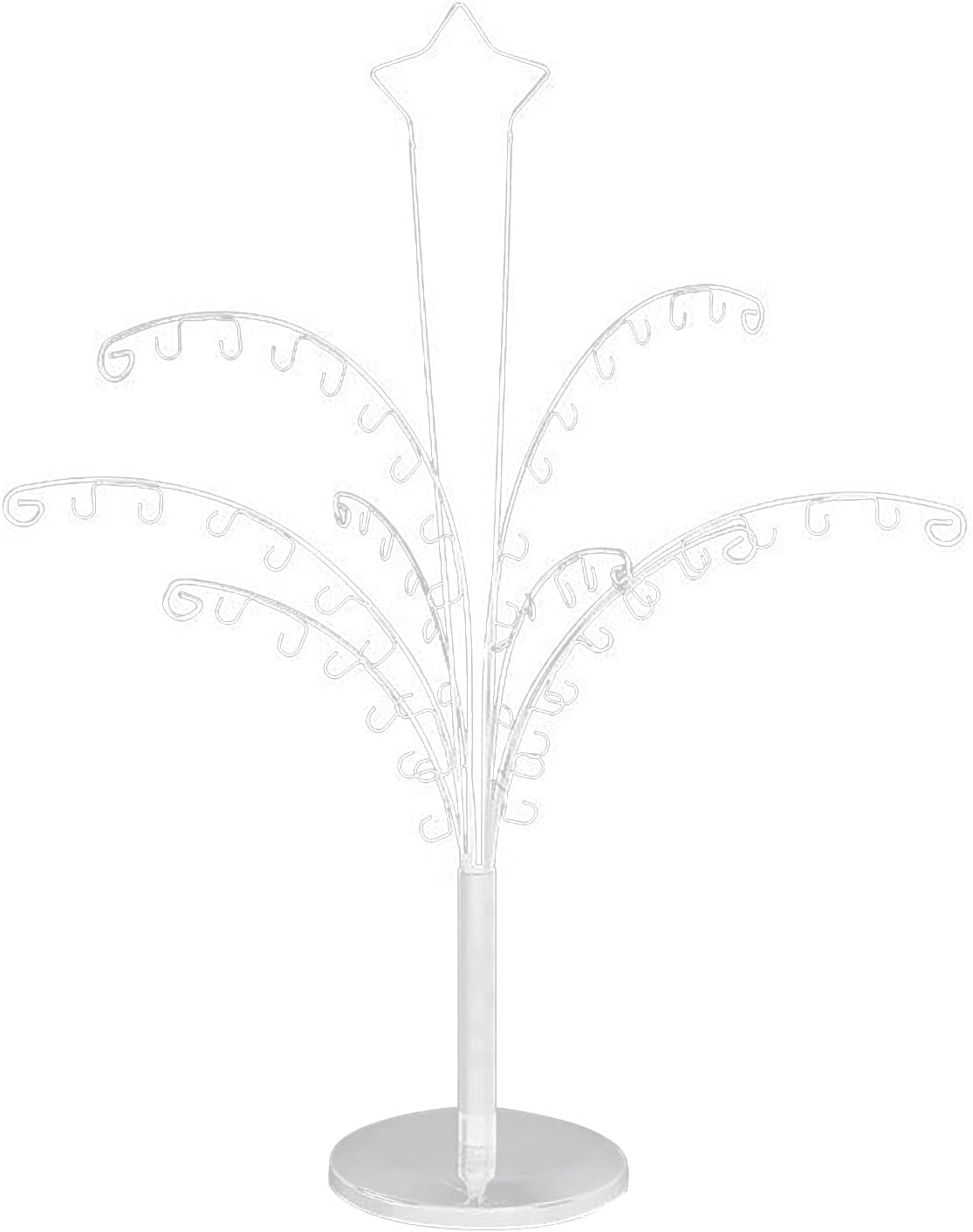 dosili Jewelry Tree Stand Organizer Removable Metal Necklace Organizer