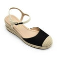 thumbnail image 5 of DREAM PAIRS Women's Espadrilles Closed Toe Ankle Strap Wedge Sandals Dressy Summer Platform Heel Sandals, 5 of 5