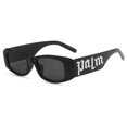 thumbnail image 1 of Angels Fashion Gafas De Sol Hombre Negro Marco Letra Palm Hip-hop Trend Marca De Gama Alta Sentido Cara Liftingpangjing, 1 of 4