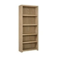 thumbnail image 3 of Modern Wood Open Bookcase Office Storage Shelving Fully Assembled Light Brown, 3 of 10