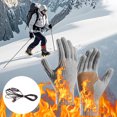 thumbnail image 2 of SIYTUAU Usb Heated Gloves Non-Slip Waterproof Windproof Three Temperature Adjustable Touch Screen For Driving Running Grey Grey, 2 of 5